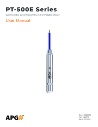 Thumbnail of document Manual - PT-500E Submersible Level Transmitter